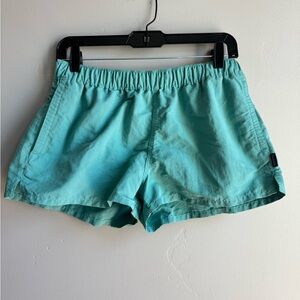 Patagonia Barely Baggies Shorts M Aqua Turquoise 2.5” Inseam Water Hiking